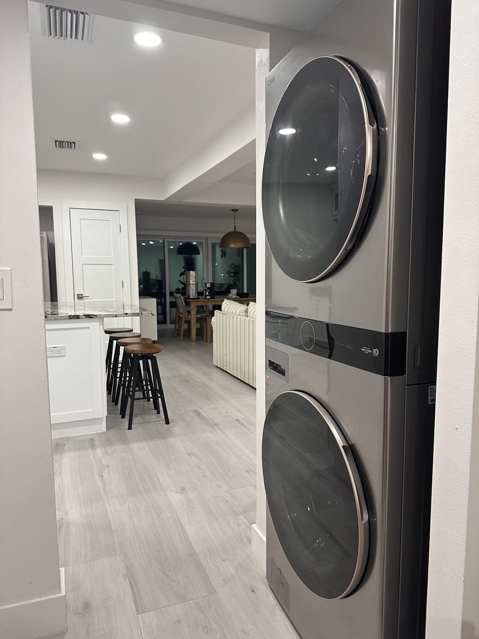 Large capacity washer and dryer