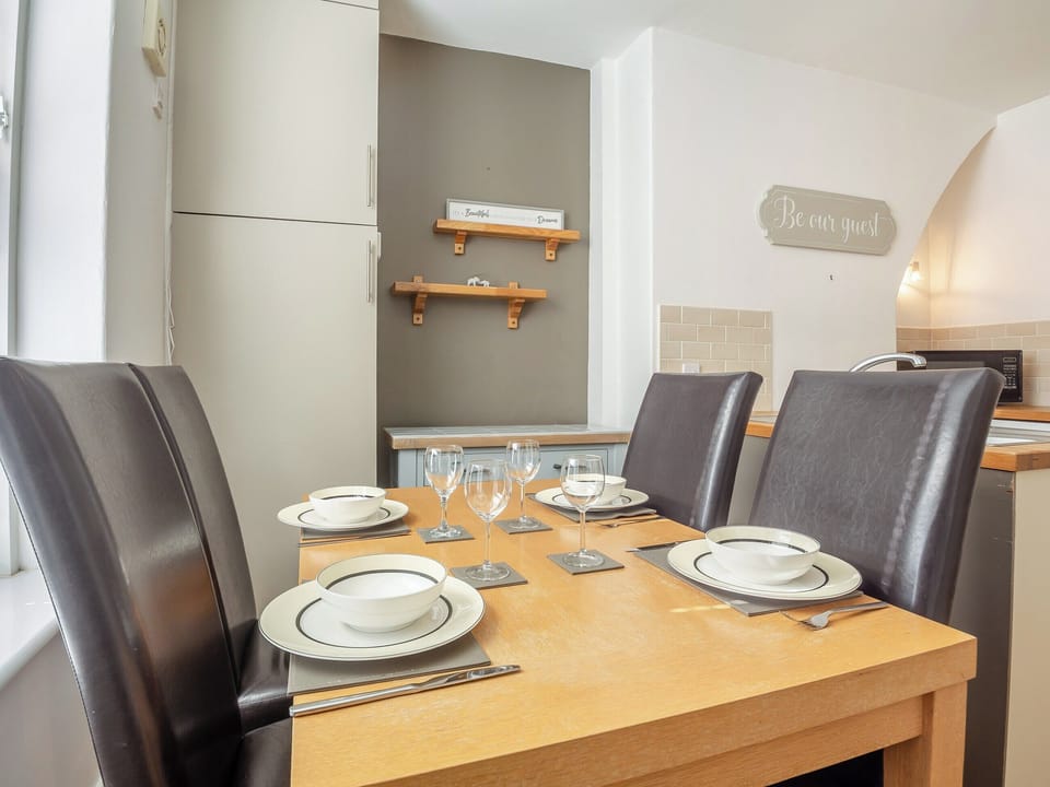 Kitchen/diner | Rhiw Bank Apartment, Colwyn Bay
