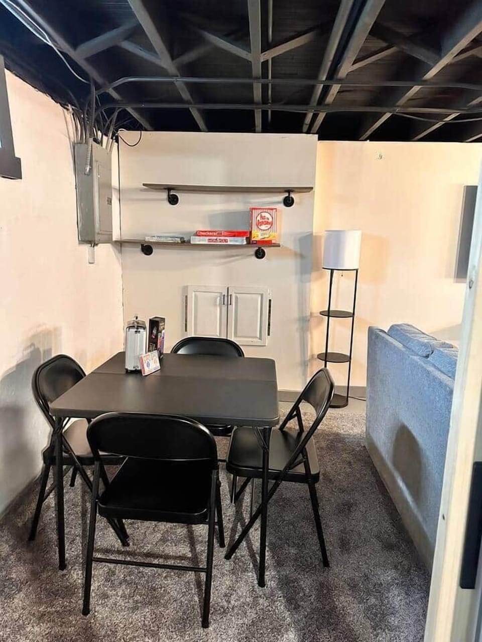 game table with lots of games and cards