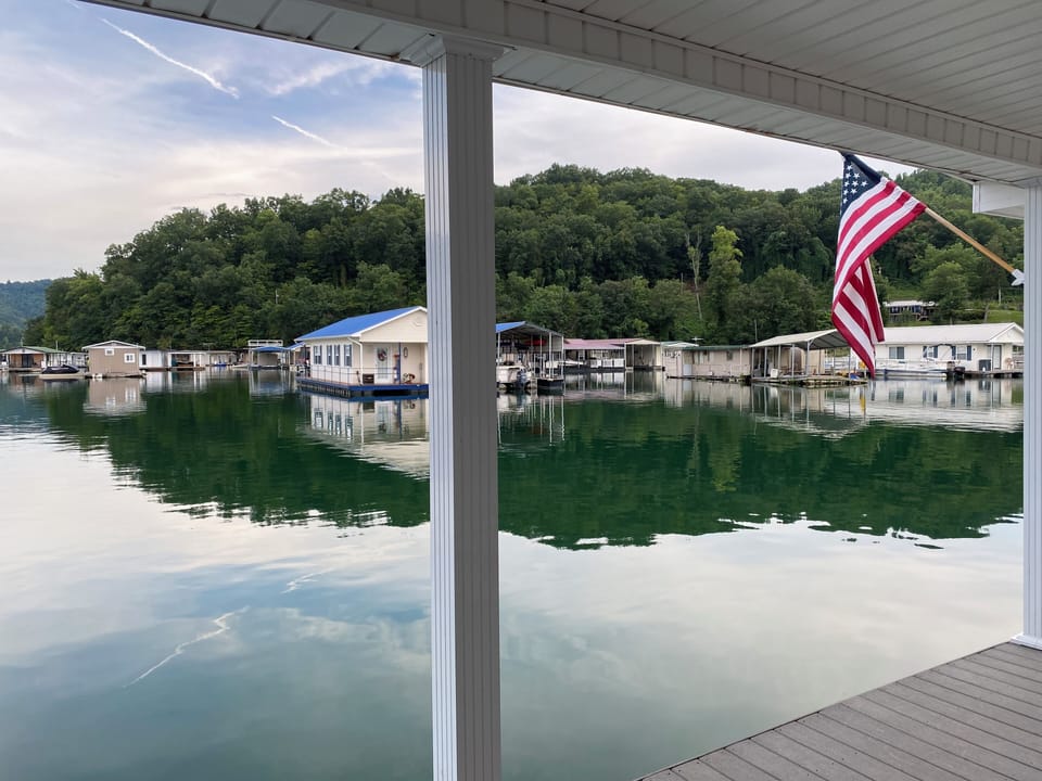 Jump right into the lake from your own dock!