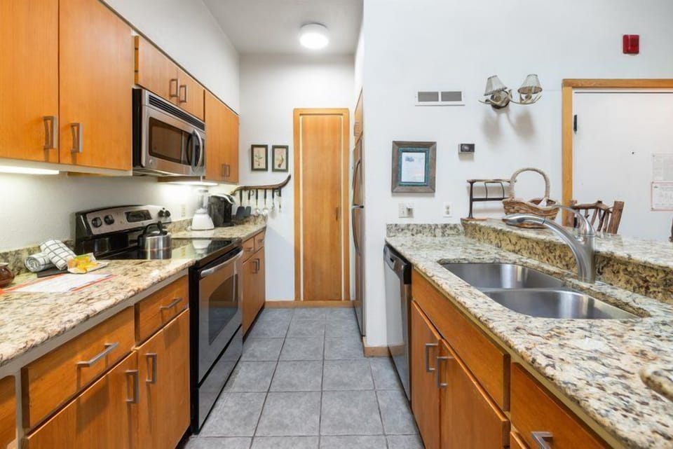 Modern kitchen design with sleek counters and plenty of space for culinary creativity.