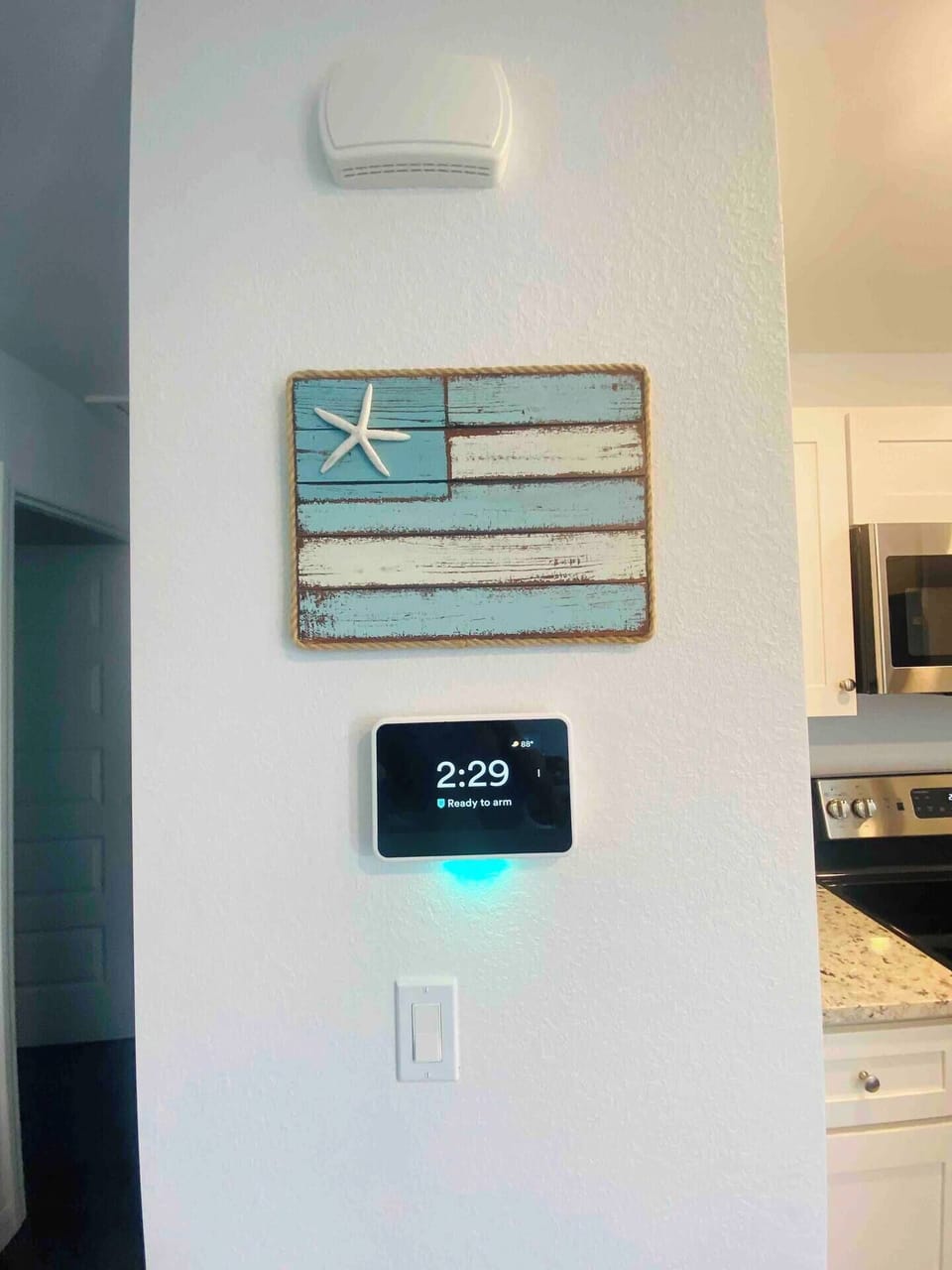 Vivint Home Security. 2) outside cameras 1) door bell camera. Keyless entry. 