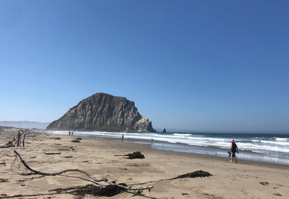 View from  northern beach entrance