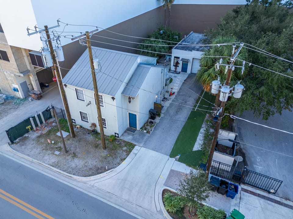 Bird's-eye view of the home.