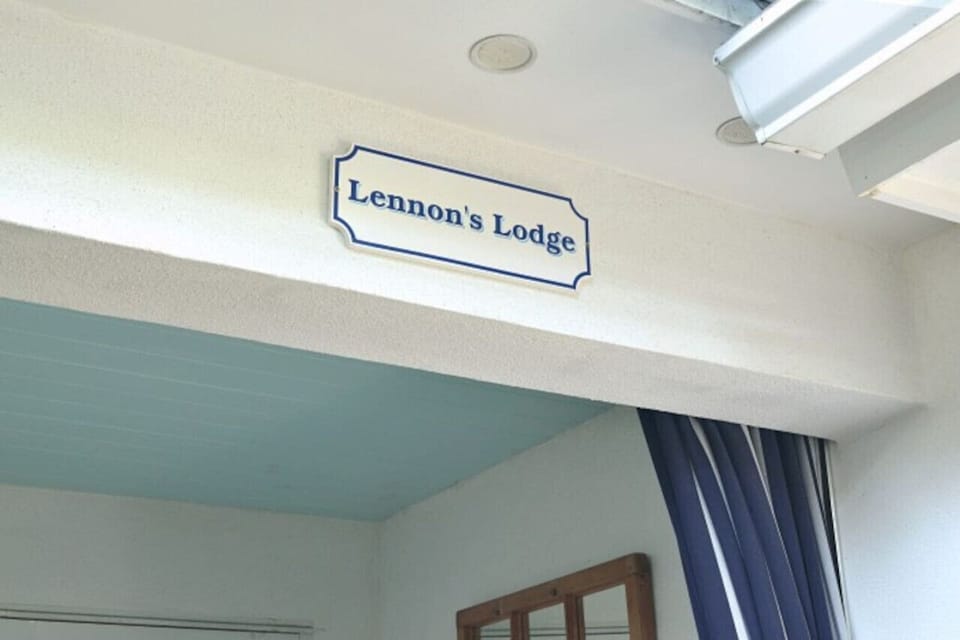 Lennon`s Lodge entrance is just past the W/D.