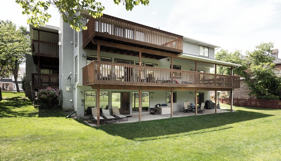Backyard.  Please note - Only basement is rented