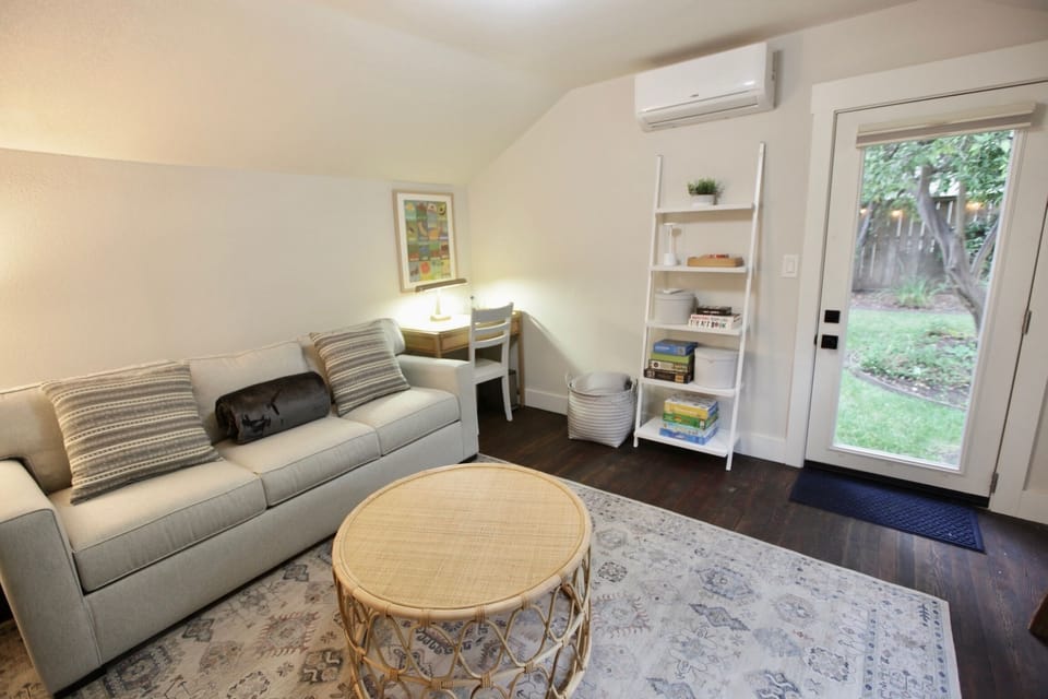 Bonus room with desk and sofa bed