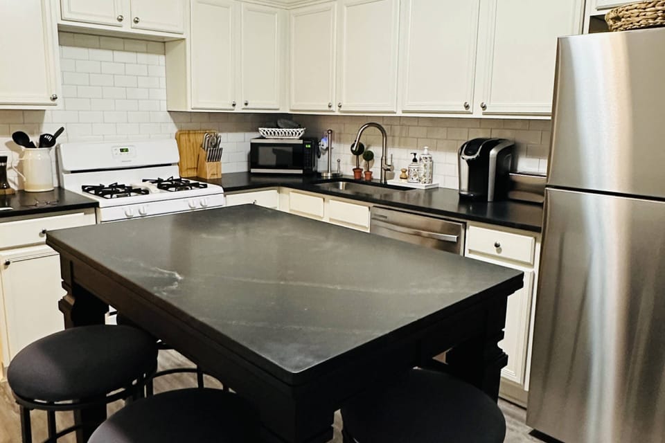 Kitchen is big enough to cook up your favorite meal with family or friends