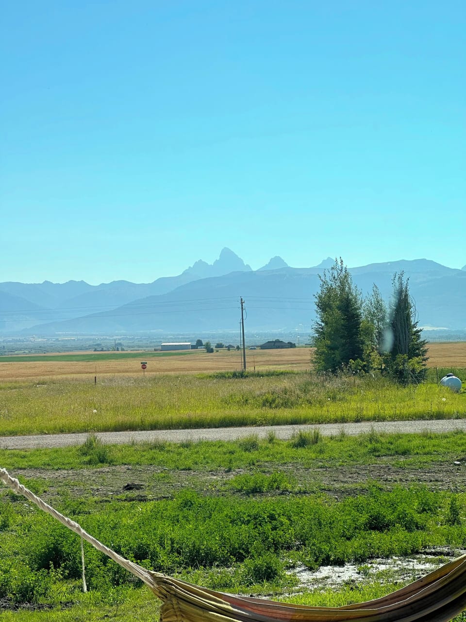 Just out the sliding glass doors of bedroom #2 are some amazing views of the Tetons.