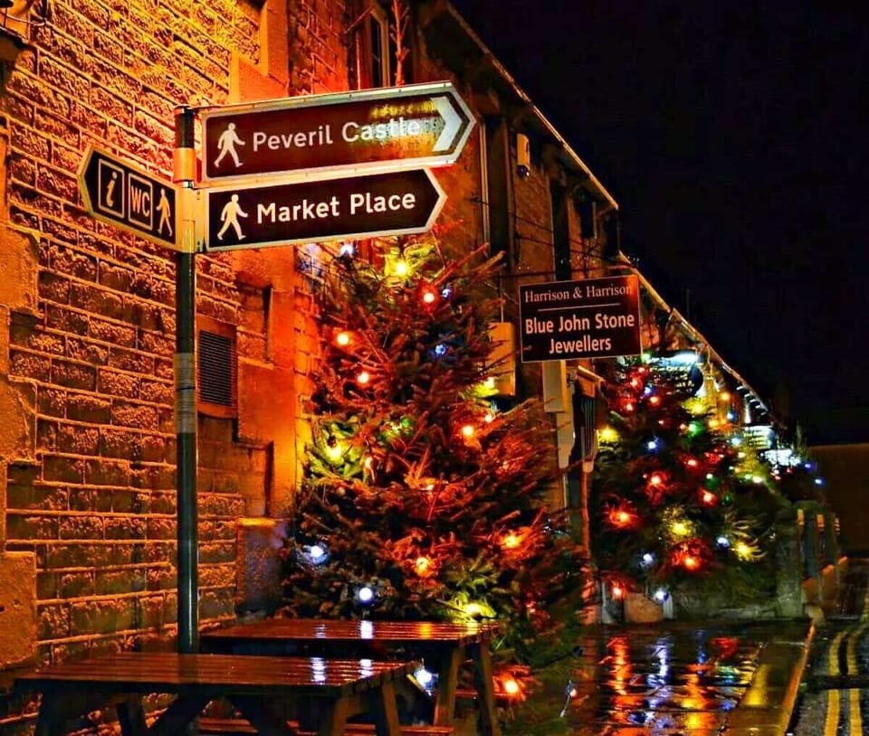 Castleton is famed for its Christmas decorations