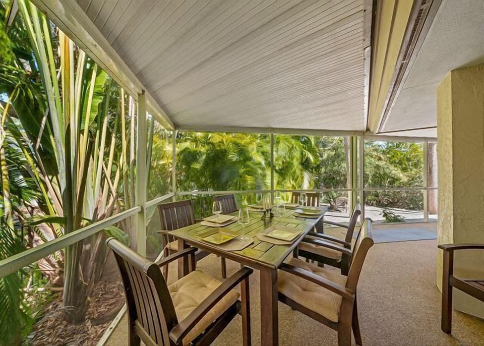 Outdoor dining area
