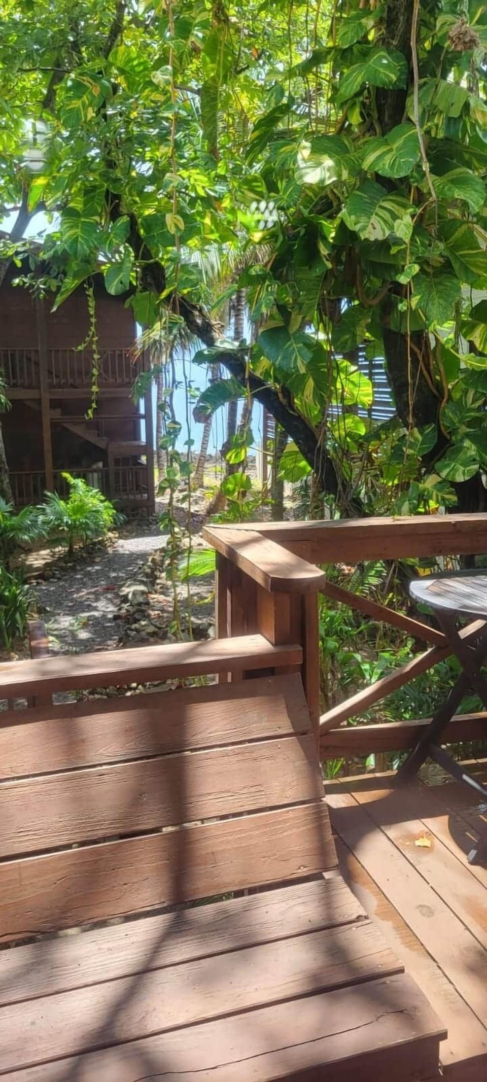 View from lower deck