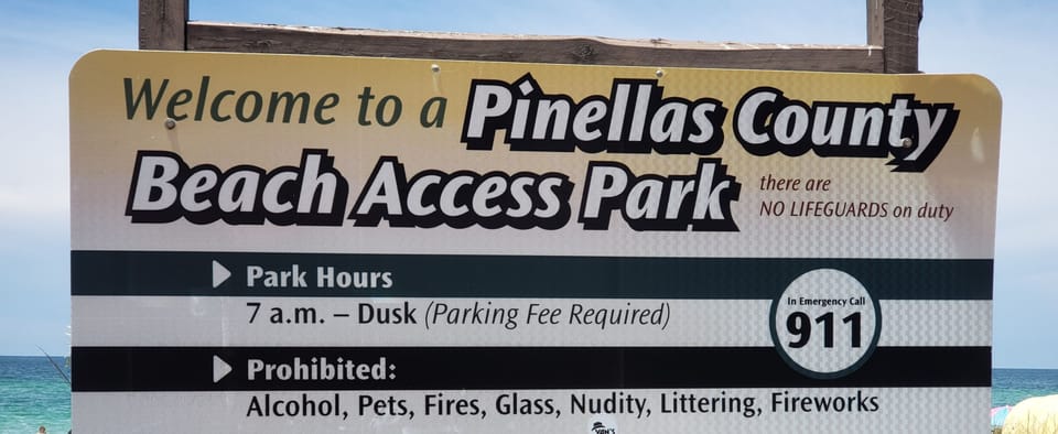 Public parking for beach access. 
