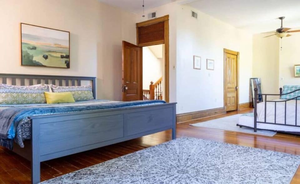 The largest bedroom is on the 2nd floor, king bed plus twin bed with trundle bed