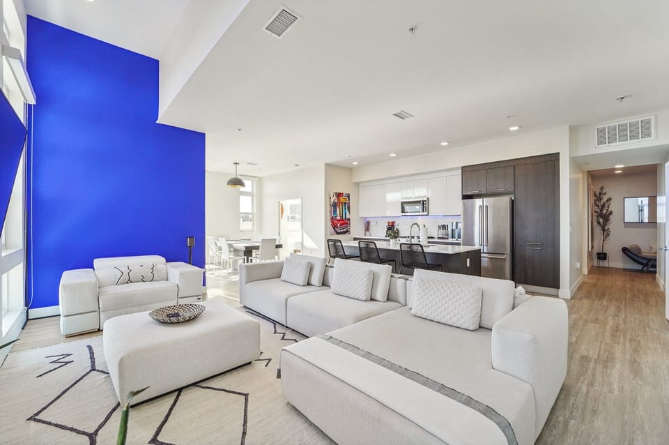 Living Area — The Penthouse vacation rental in Denver.