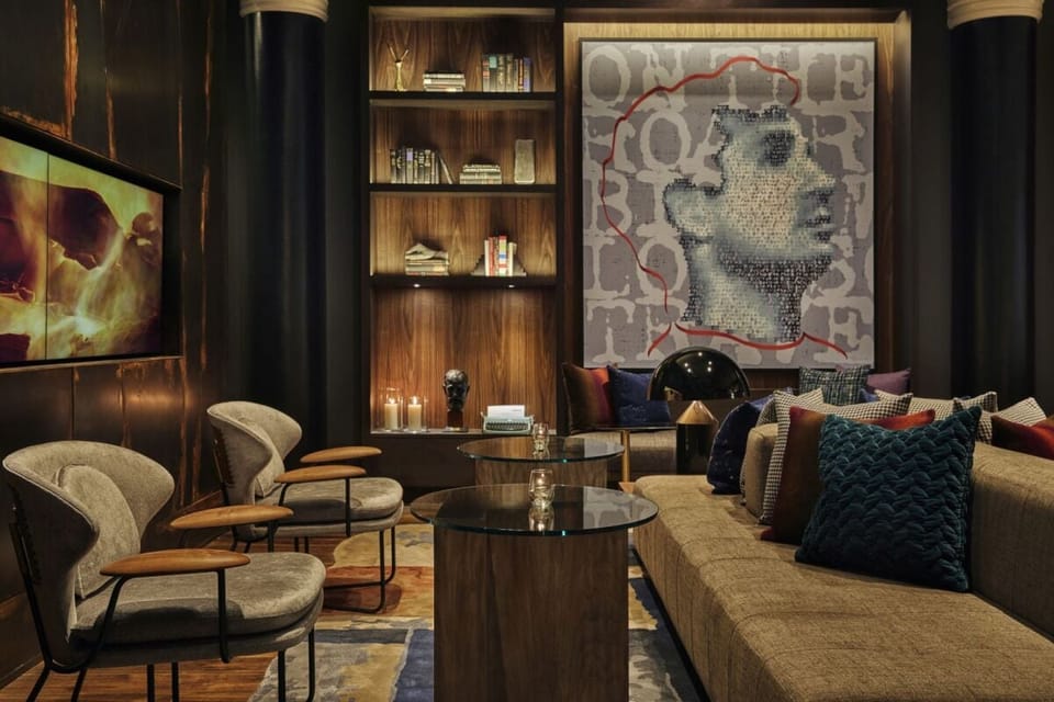 Settle into plush seating for intimate conversation and calm.