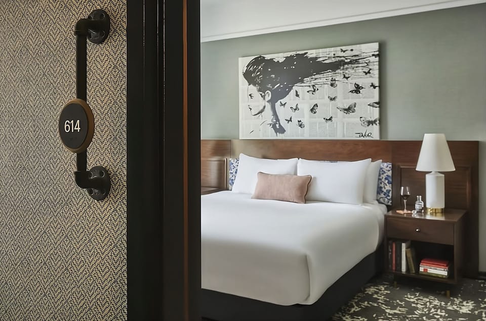 Step inside and settle into a quiet, art-filled retreat.
