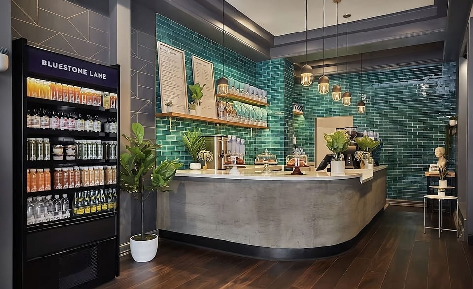 Start your morning with espresso and fresh pastries nearby.