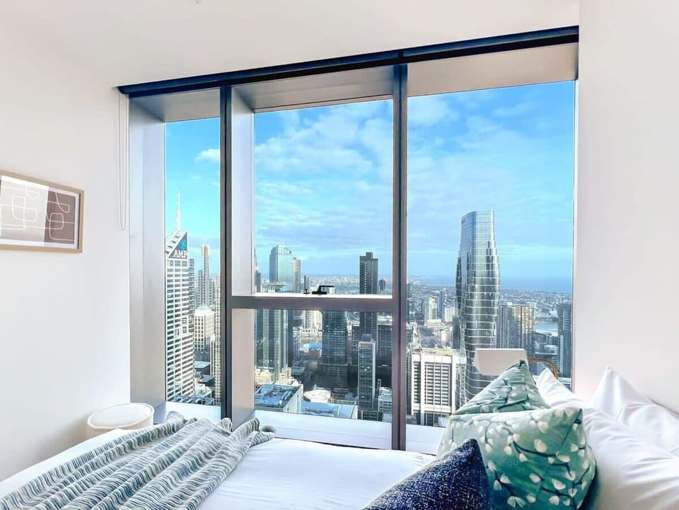 Skyline view from the bedroom