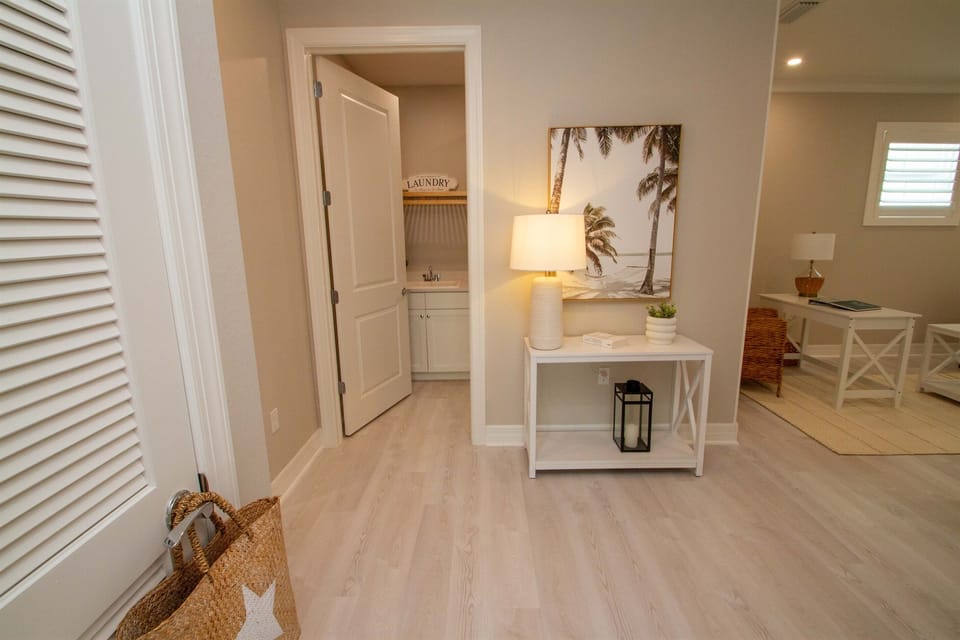 laundry by the loft area