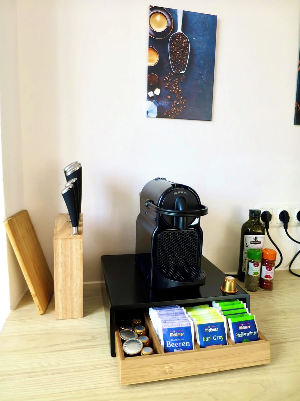 Nespresso coffee to start the day