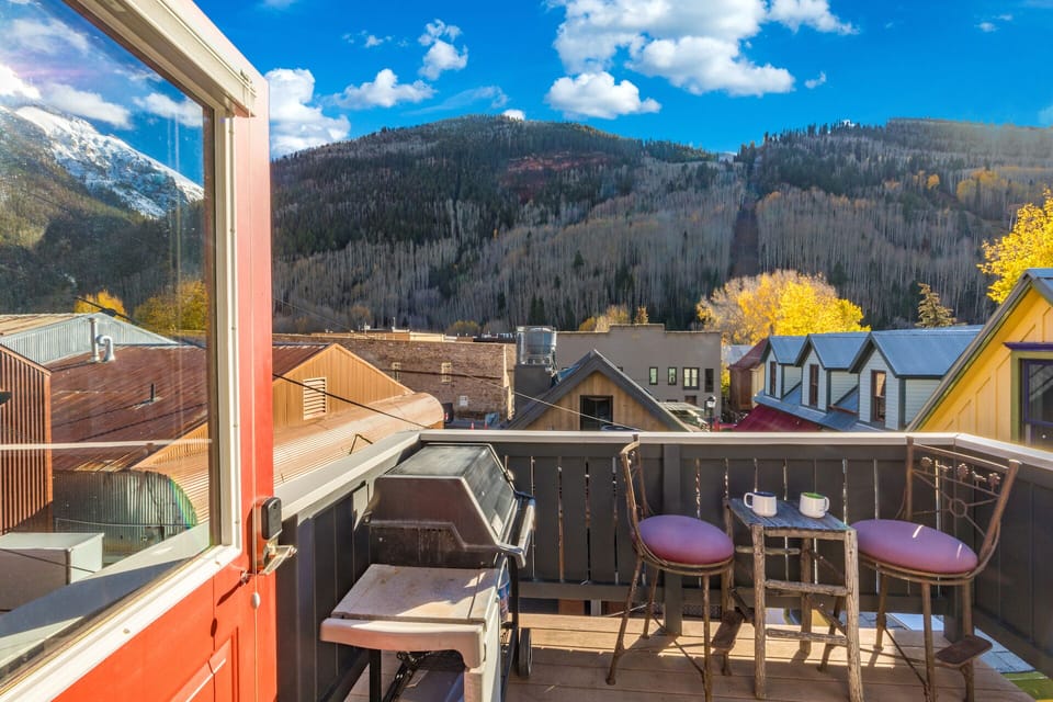 Outside your front door.