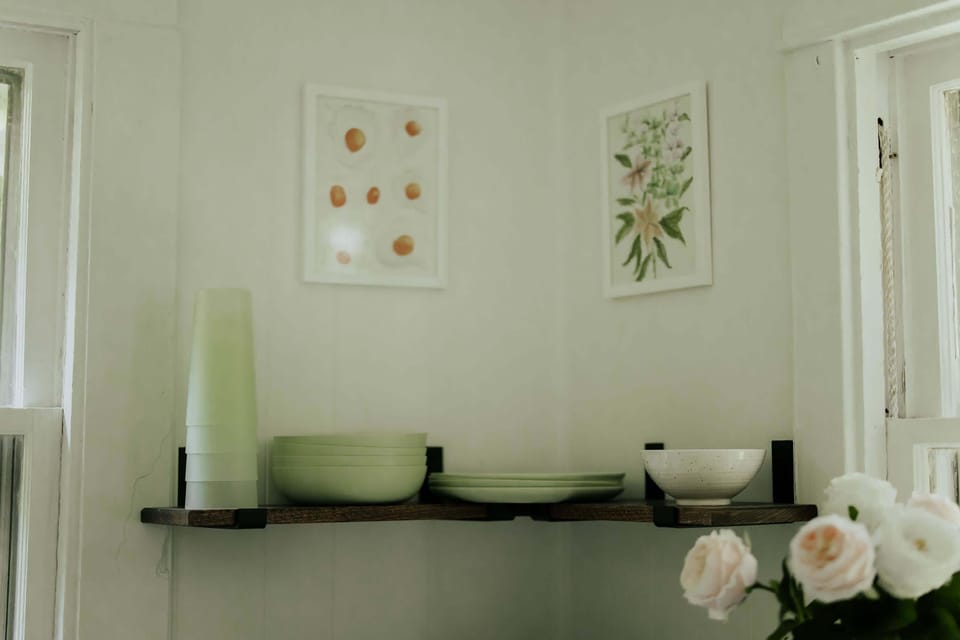 Charming Kitchen Nook: Delight in fresh decor and stylish dishes that inspire culinary creativity!