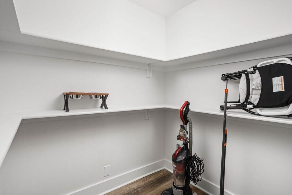 A spacious closet, providing ample room for your belongings during your stay.