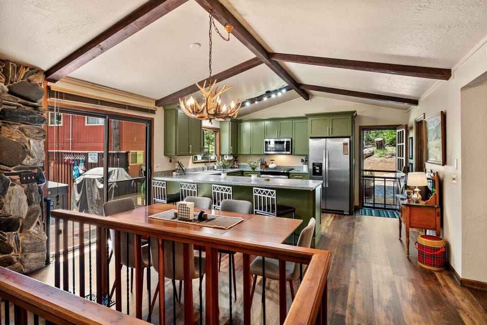 dining and kitchen