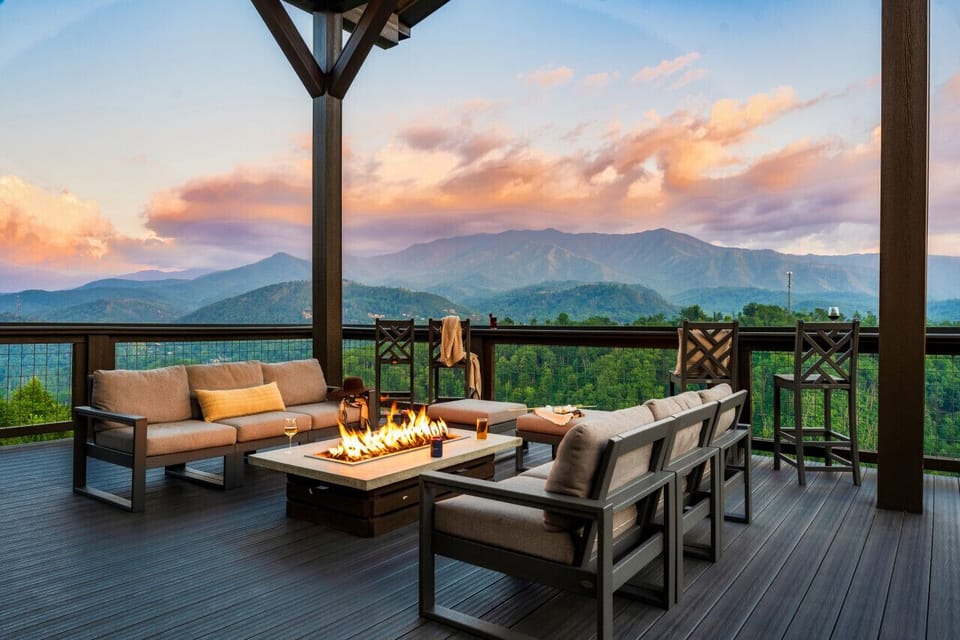 Soak in this amazing view while sitting near the fire pit!