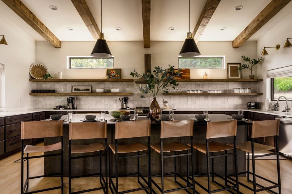A fully stocked kitchen with everything you could need during your stay!
