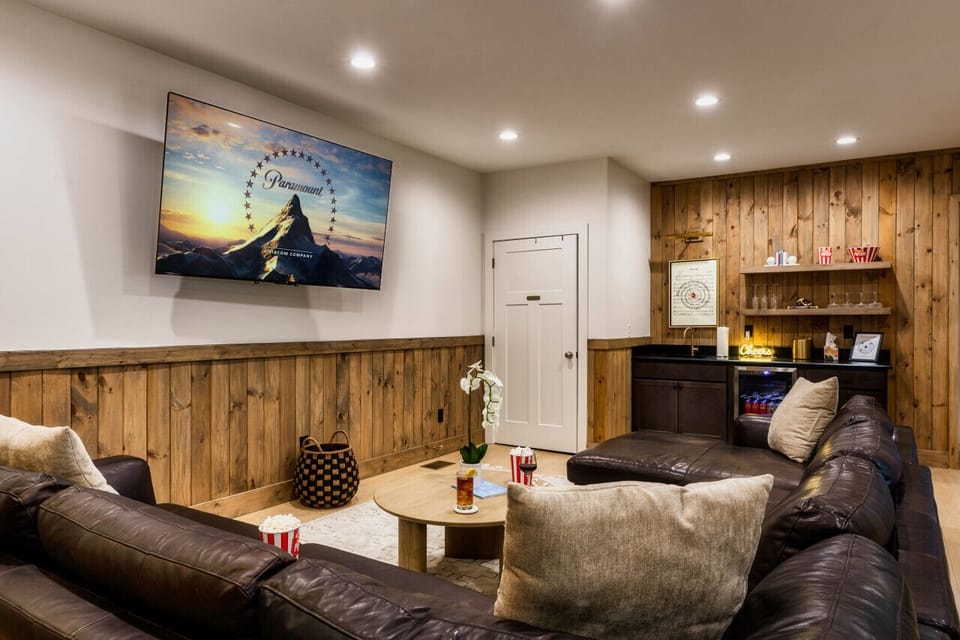 Our version of a theater - comfy seating!