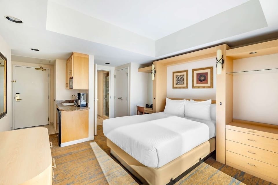 Settle into a spacious room designed for easy, restful stays.