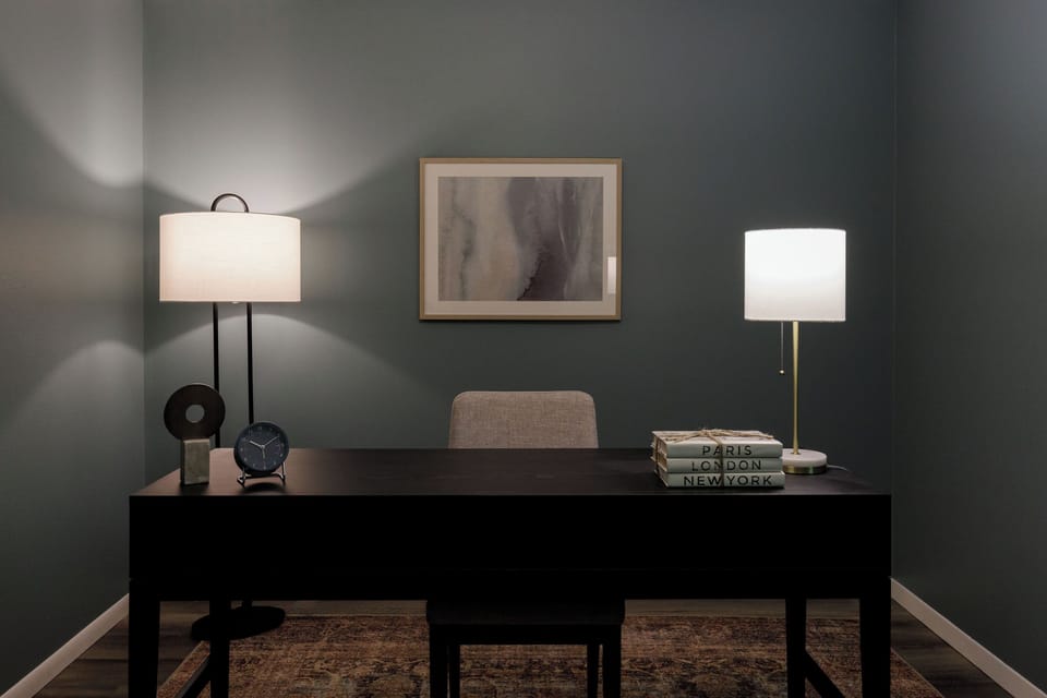 Tastefully decorated private office for remote working with high speed wi-fi.