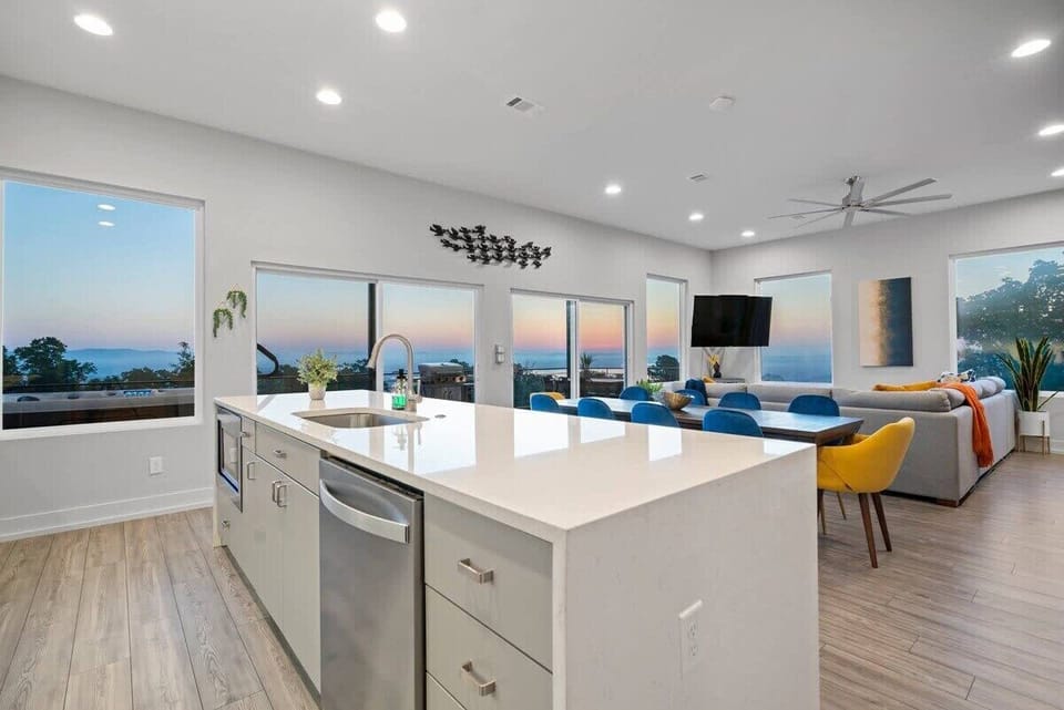 Kitchen with a view.