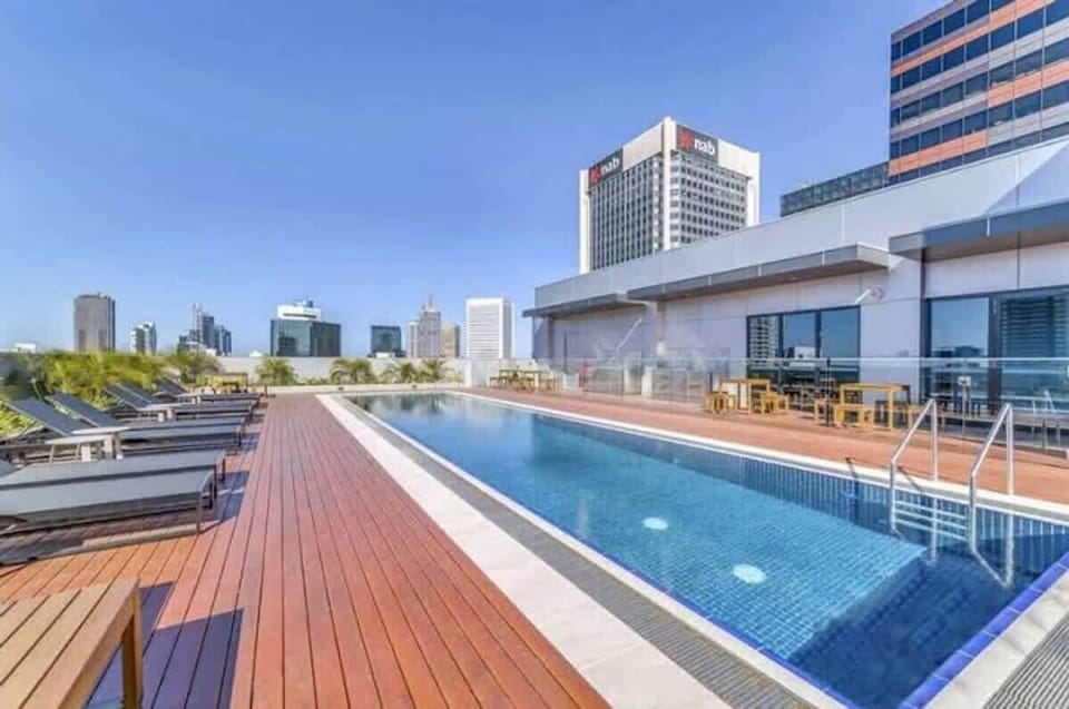 An outdoor pool.
