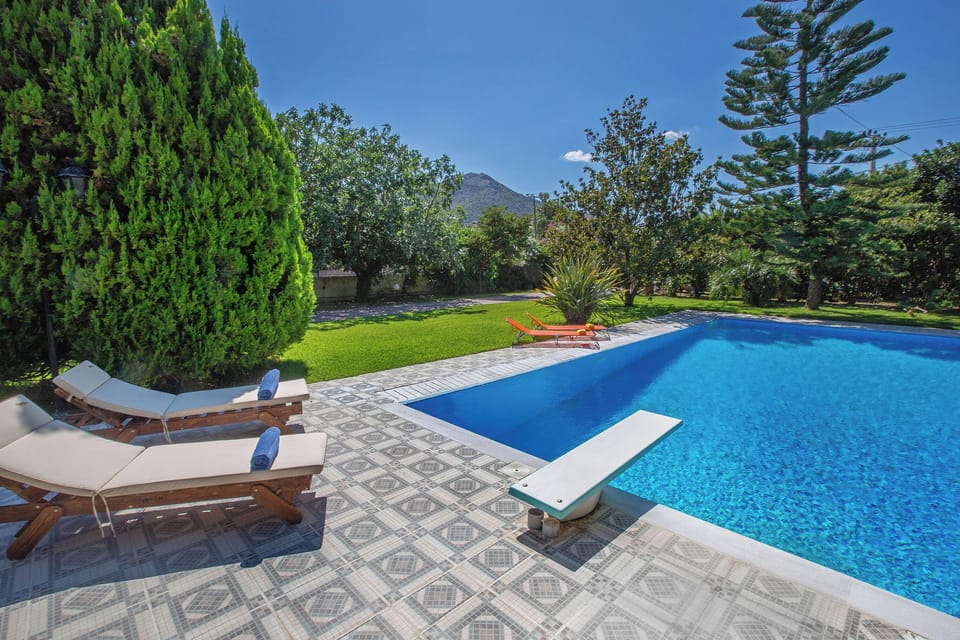 Garden and swimming pool