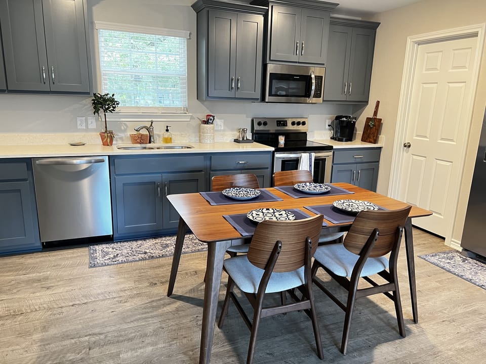 Kitchen is open concept to the living room.  
