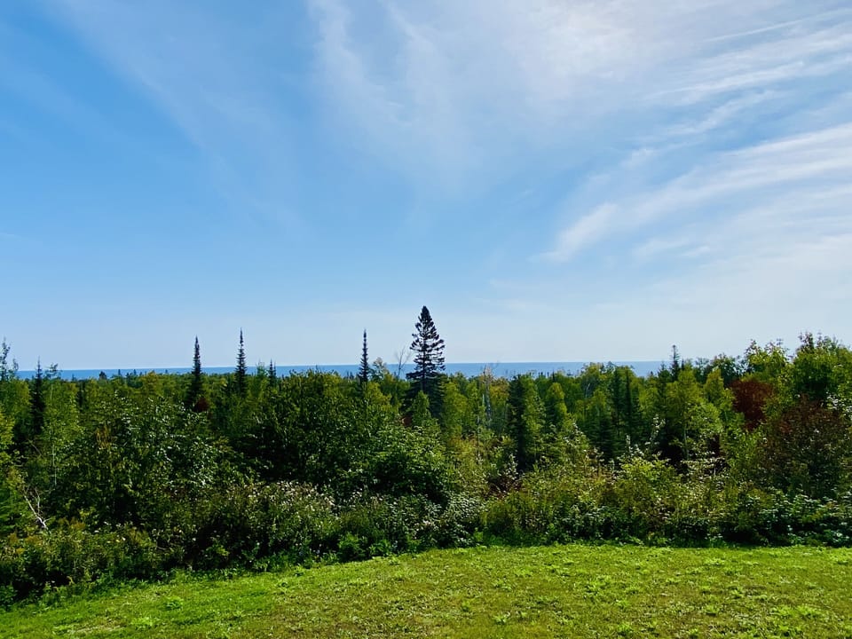 Lake Superior View from the walkout deck
