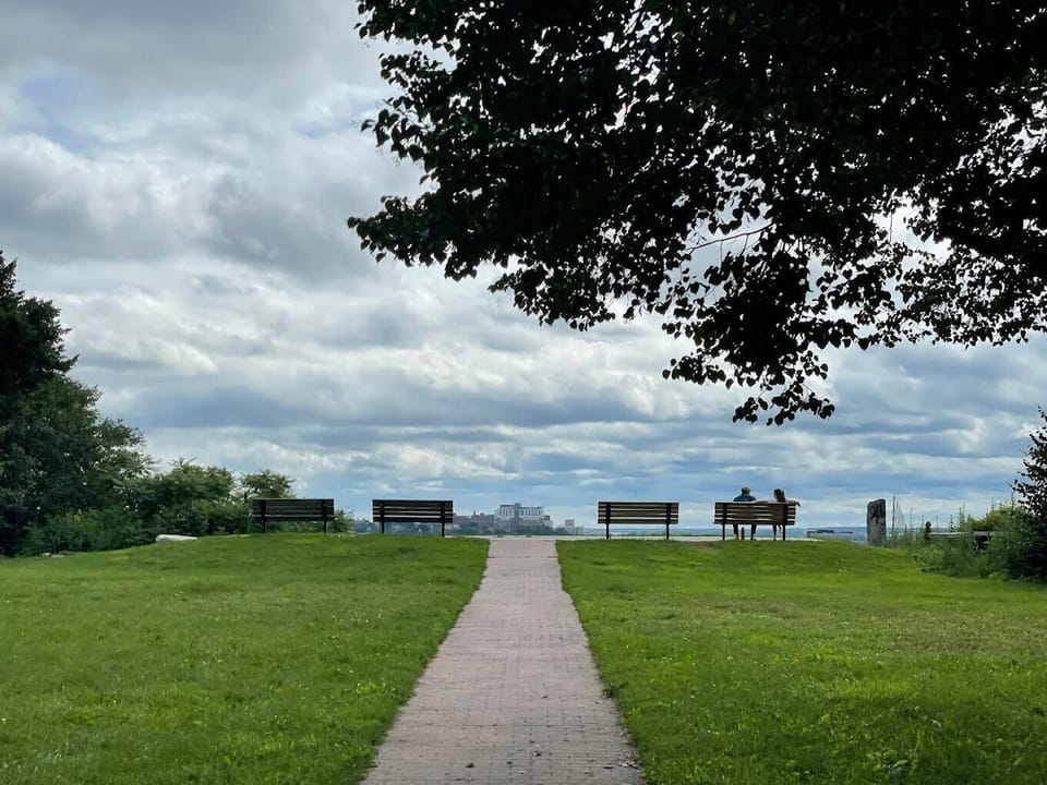 Open space directly across the street