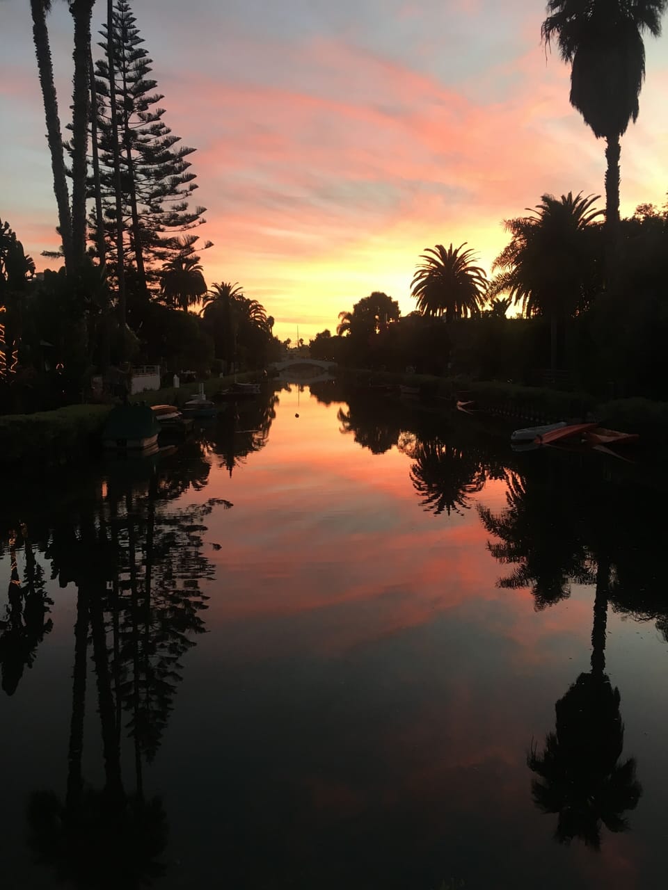 Sunset in the Venice Canals - 2 min walking