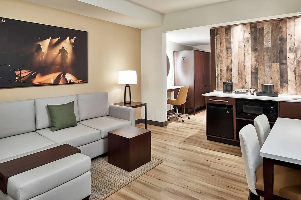 Stretch out in the living area with space to gather together.