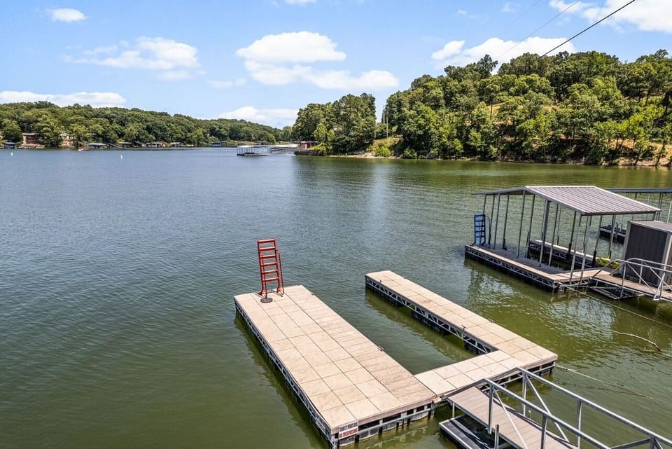 Private dock located less than 100 yards from the property.