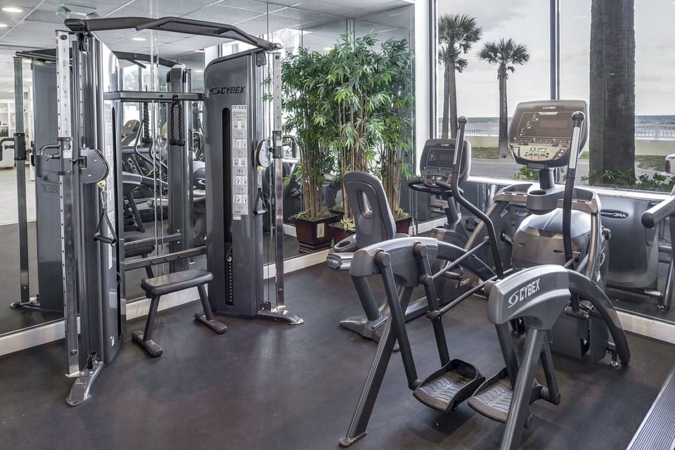 Fitness Center • Cybex Equipment with Ocean Views