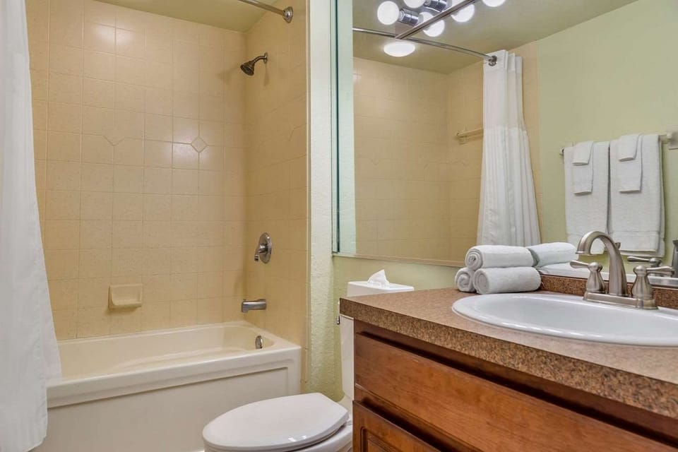 Bathroom • Tub & Shower Combo, Single Vanity & Toilet