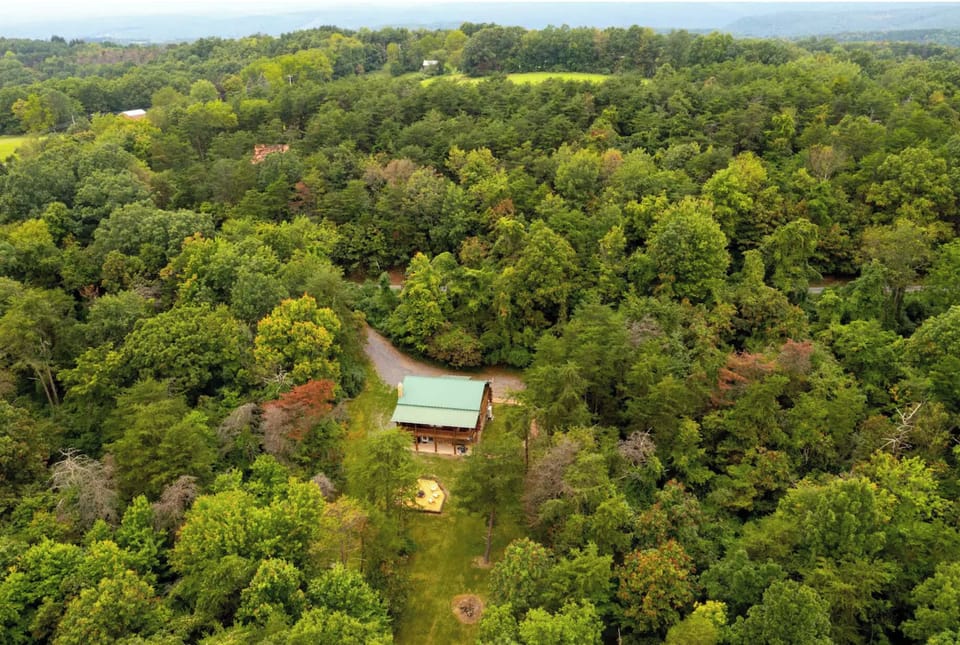Sugar Grove Log Cabin is nestled in the serenity of nature!