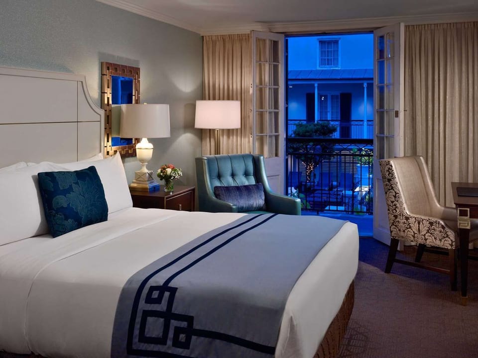 Open balcony doors and savor a serene evening retreat.
