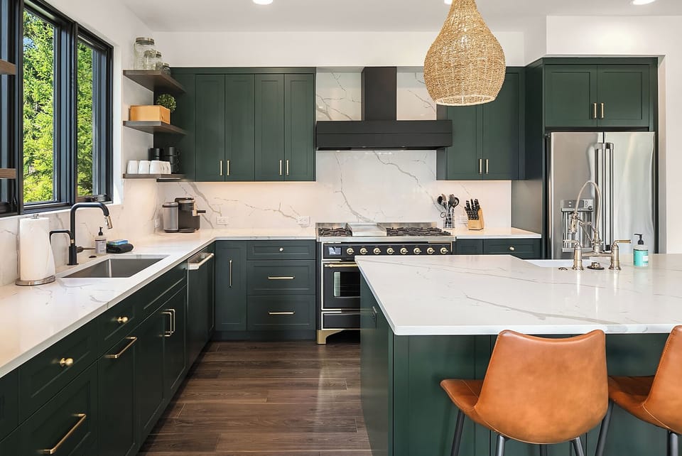Sweet Spot: - The kitchen has ample counterspace to make fantastic in-home meals.