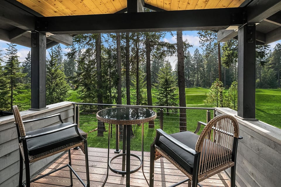 Sweet Spot: - Private balcony off the upper floor master suite. Great place to relax and enjoy the gold course scenery.