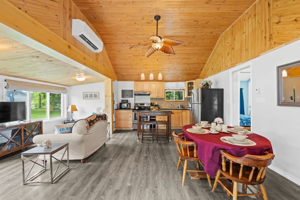 Open Concept Design with Vaulted Ceilings